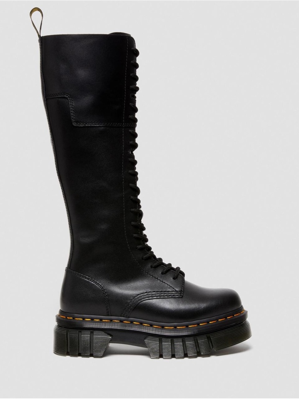 Dr. Martens AUDRICK 20-EYE LEATHER KNEE HIGH PLATFORM BOOTS - Picture 7 of 12